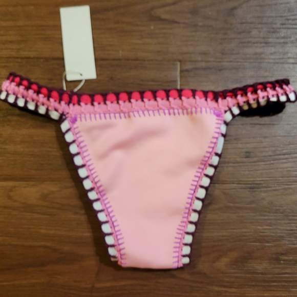 Pink MultiColored Bikini Bottom - Picture 5 of 6
